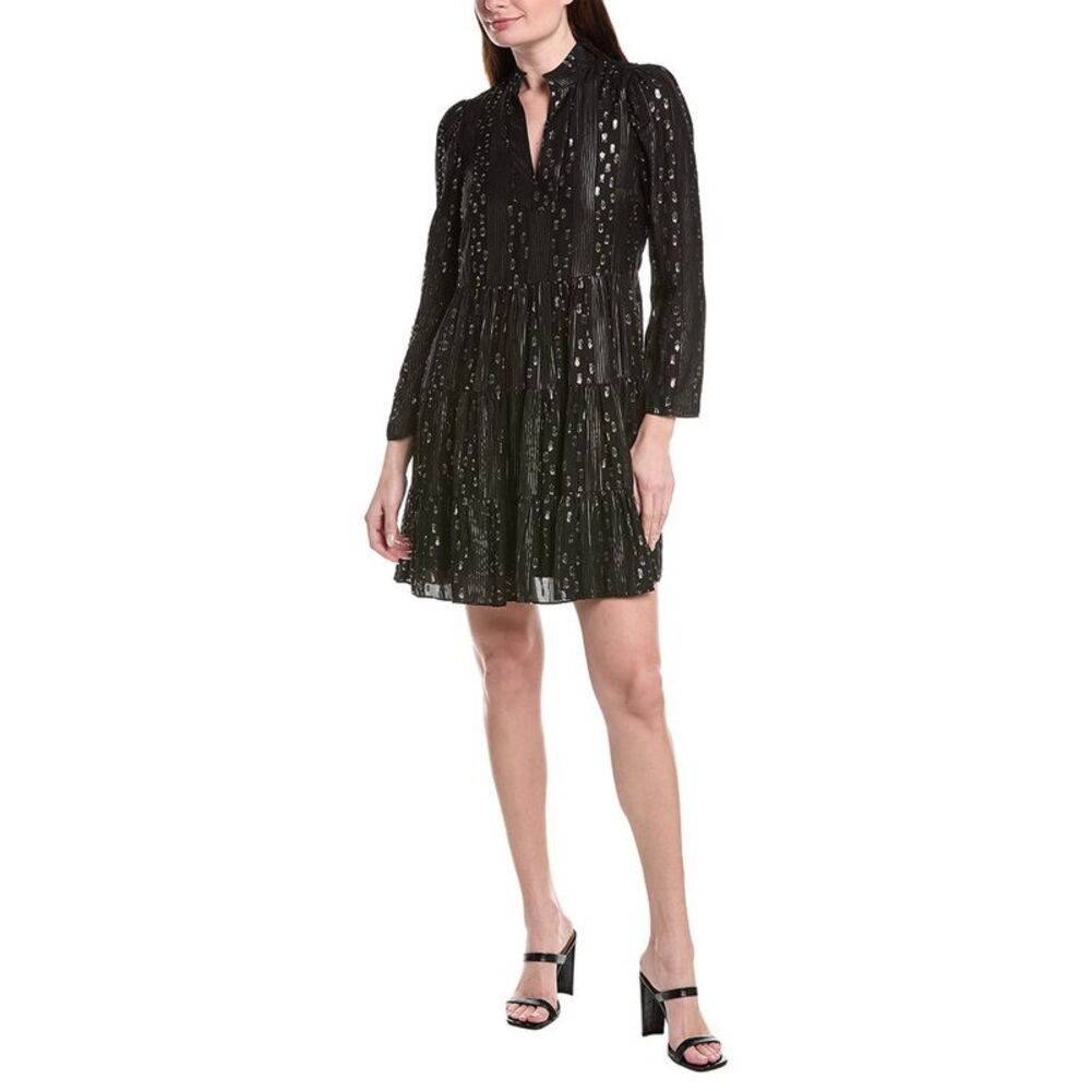 Sail To Sable Womens  Long Sleeve Flare Tunic, Black